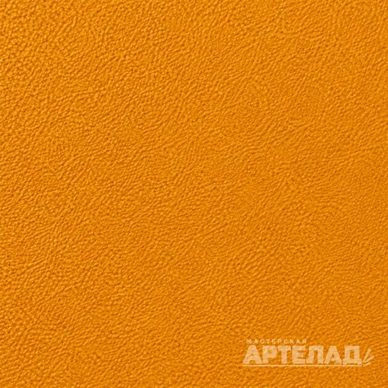 Образец порошковой краски муар RAL 1007 — Желтый нарцисс, с водяным знаком АРТЕЛАД