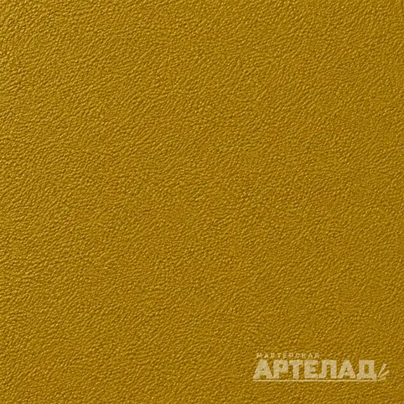 Образец порошковой краски муар RAL 1027 — Желтое карри, с водяным знаком АРТЕЛАД