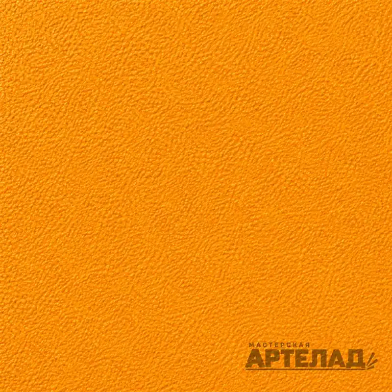 Образец порошковой краски муар RAL 1028 — Дынно-желтый, с водяным знаком АРТЕЛАД