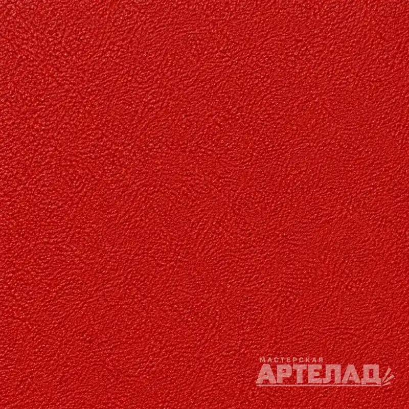 Образец порошковой краски муар RAL 3000 — Огненно-красный, с водяным знаком АРТЕЛАД