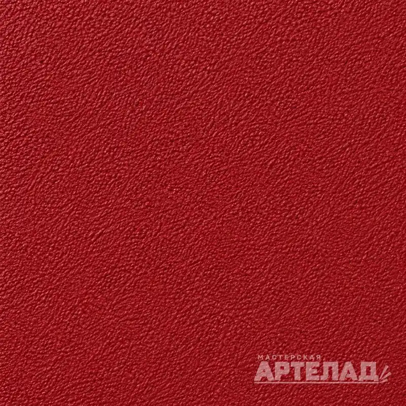 Образец порошковой краски муар RAL 3003 — Рубиново-красный, с водяным знаком АРТЕЛАД