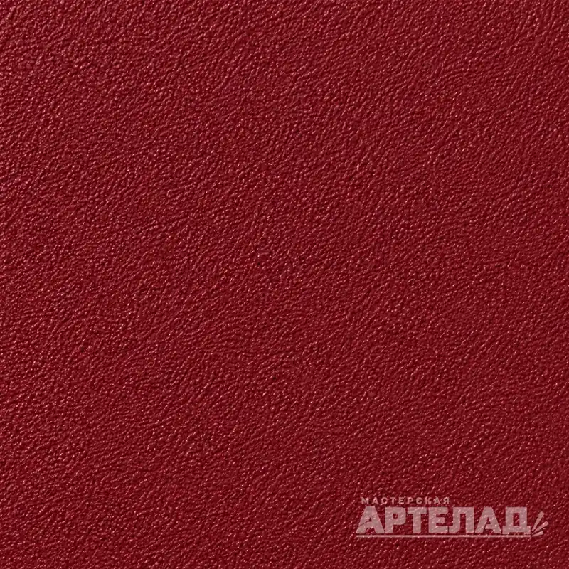 Образец порошковой краски муар RAL 3004 — Пурпурно-красный, с водяным знаком АРТЕЛАД