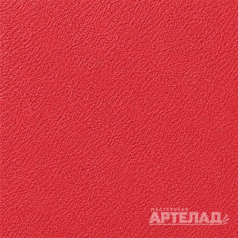 Образец порошковой краски муар RAL 3018 — Клубнично-красный, с водяным знаком АРТЕЛАД