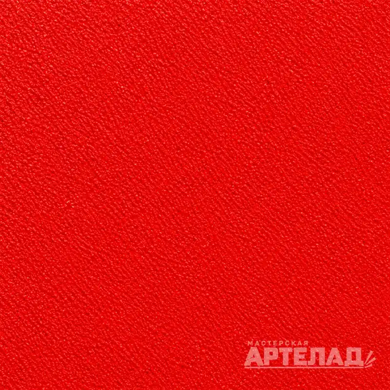 Образец порошковой краски муар RAL 3026 — Люминесцентный ярко-красный, с водяным знаком АРТЕЛАД
