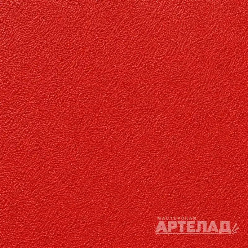 Образец порошковой краски муар RAL 3028 — Красный, с водяным знаком АРТЕЛАД