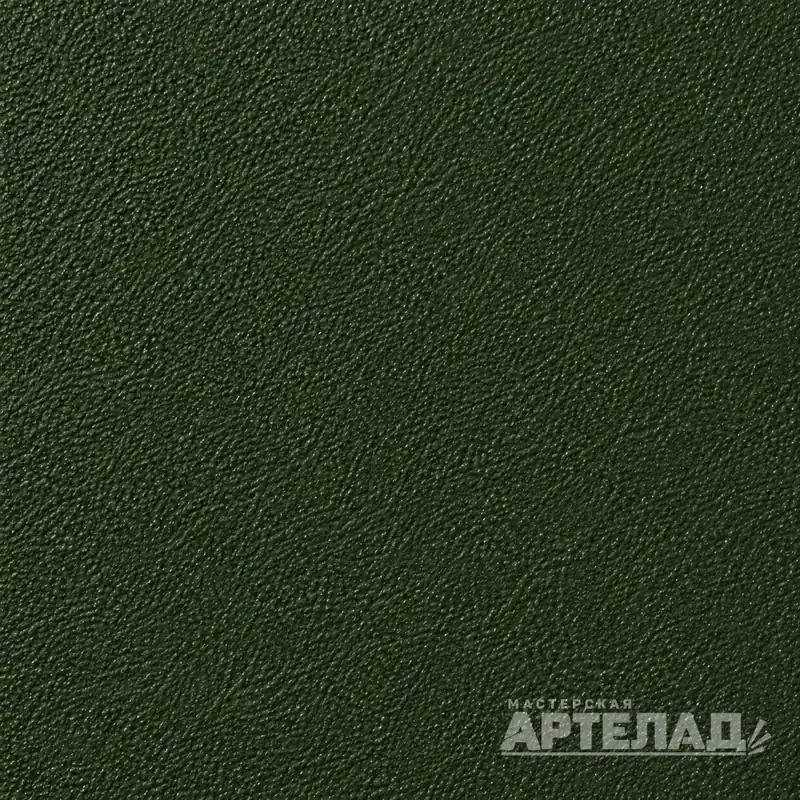 Образец порошковой краски муар RAL 6007 — Бутылочно-зеленый, с водяным знаком АРТЕЛАД