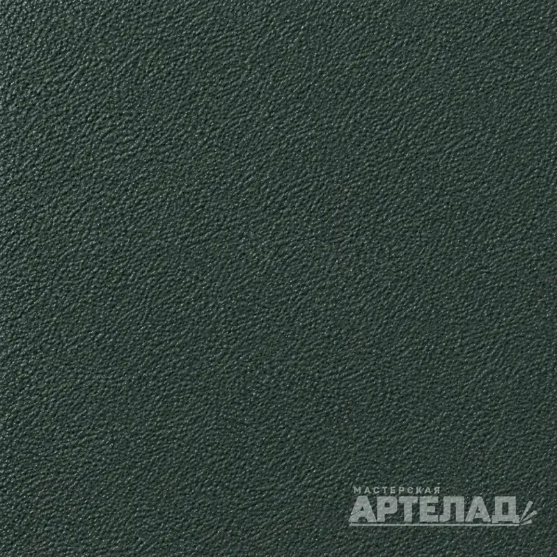 Образец порошковой краски муар RAL 6012 — Черно-зеленый, с водяным знаком АРТЕЛАД