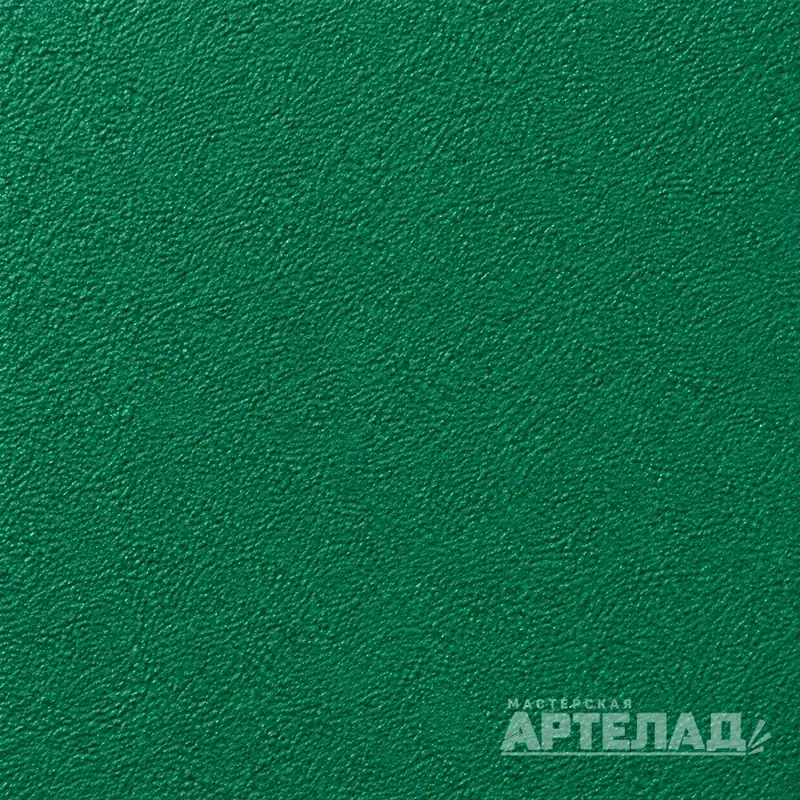 Образец порошковой краски муар RAL 6016 — Бирюзово-зеленый, с водяным знаком АРТЕЛАД