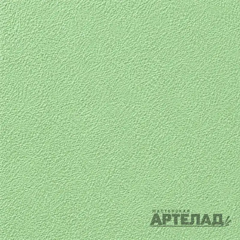 Образец порошковой краски муар RAL 6019 — Бело-зеленый, с водяным знаком АРТЕЛАД