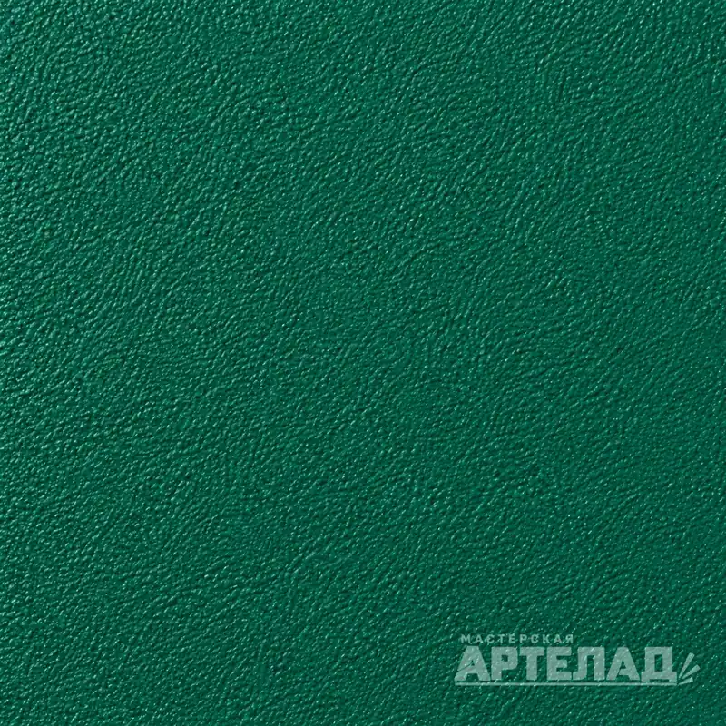 Образец порошковой краски муар RAL 6026 — Опаловый зеленый, с водяным знаком АРТЕЛАД