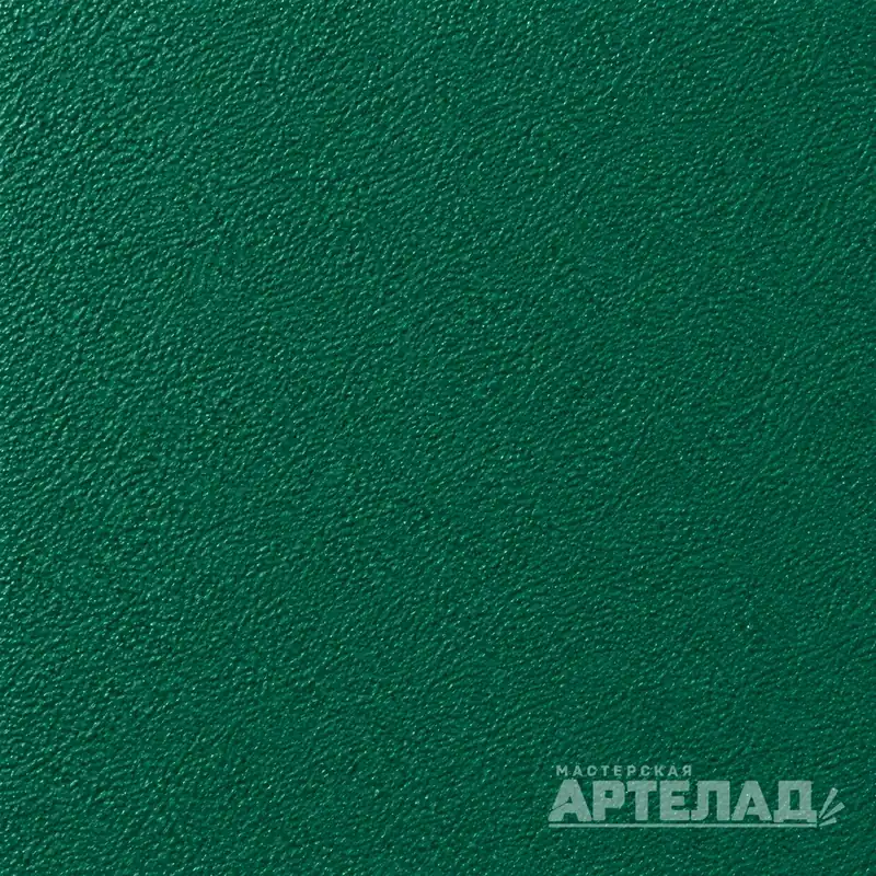 Образец порошковой краски муар RAL 6036 — Перламутрово-опаловый зеленый, с водяным знаком АРТЕЛАД