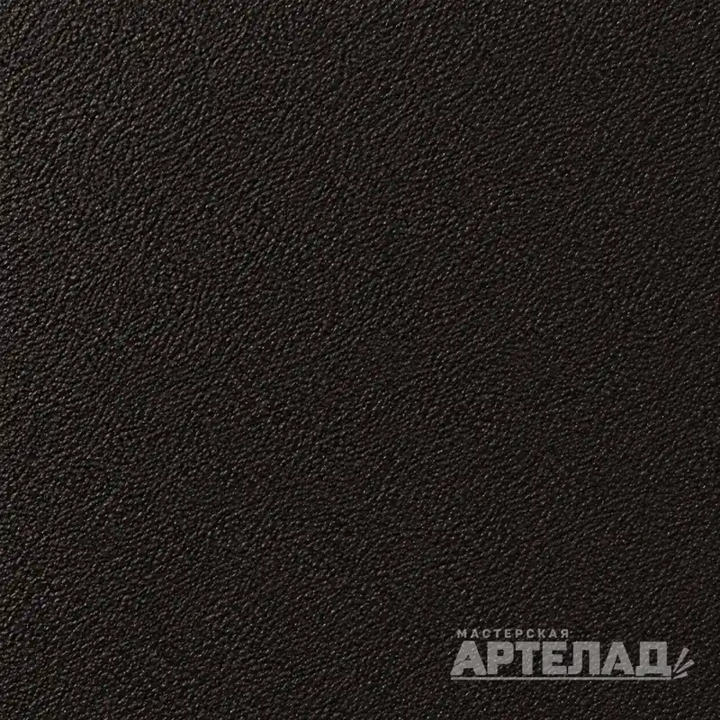 Образец порошковой краски муар RAL 8022 — Черно-коричневый, с водяным знаком АРТЕЛАД
